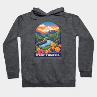 West Virginia Vintage Design Hoodie